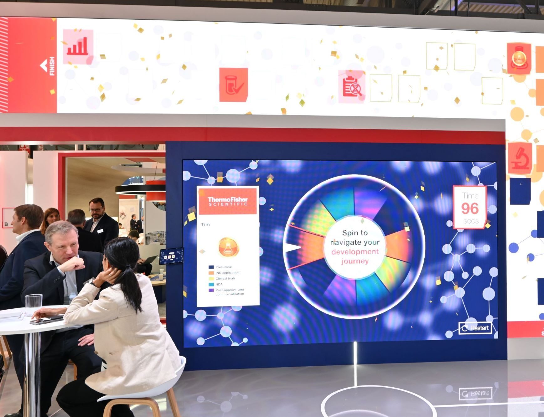 Gamification experience for thermofisher exhibition